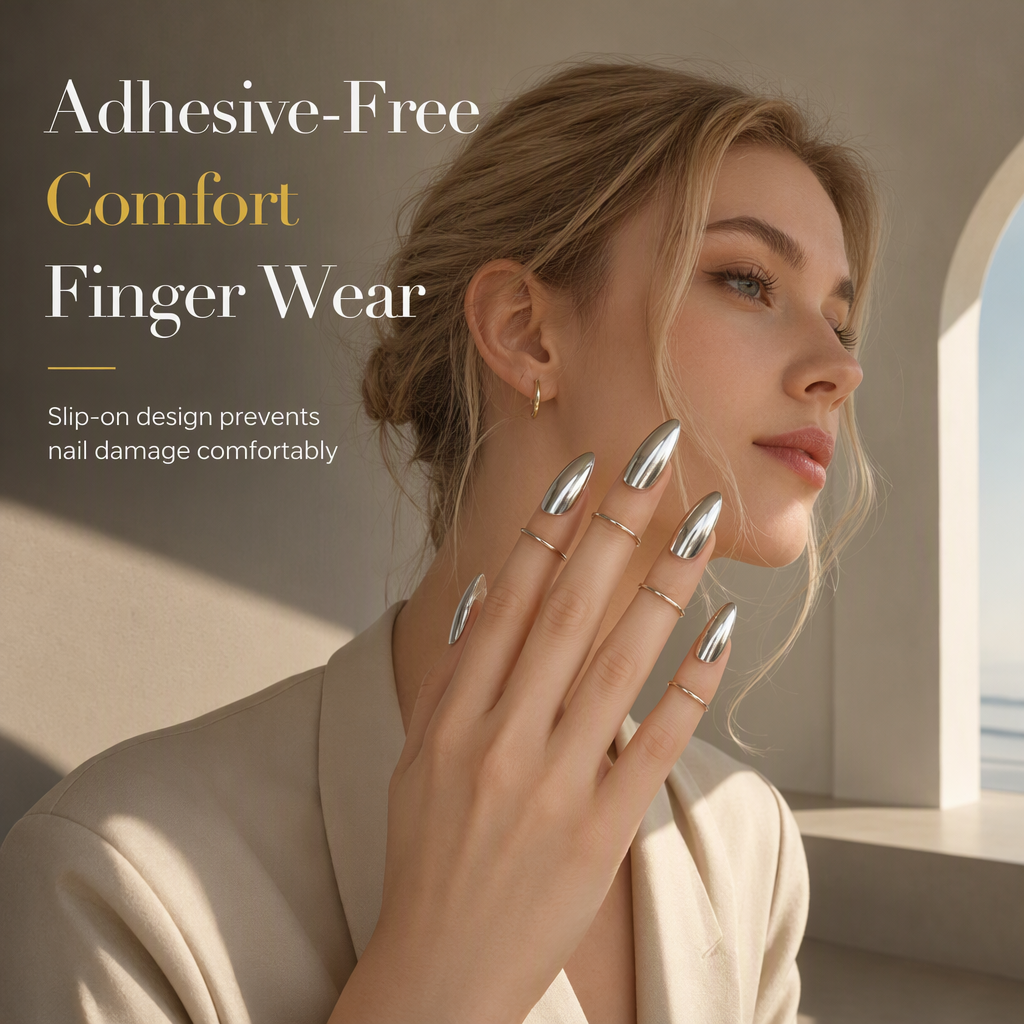 💎Exclusive jewelry💎Modeschmuck-Accessoire: Nagelring aus Metall für die Fingerspitzen