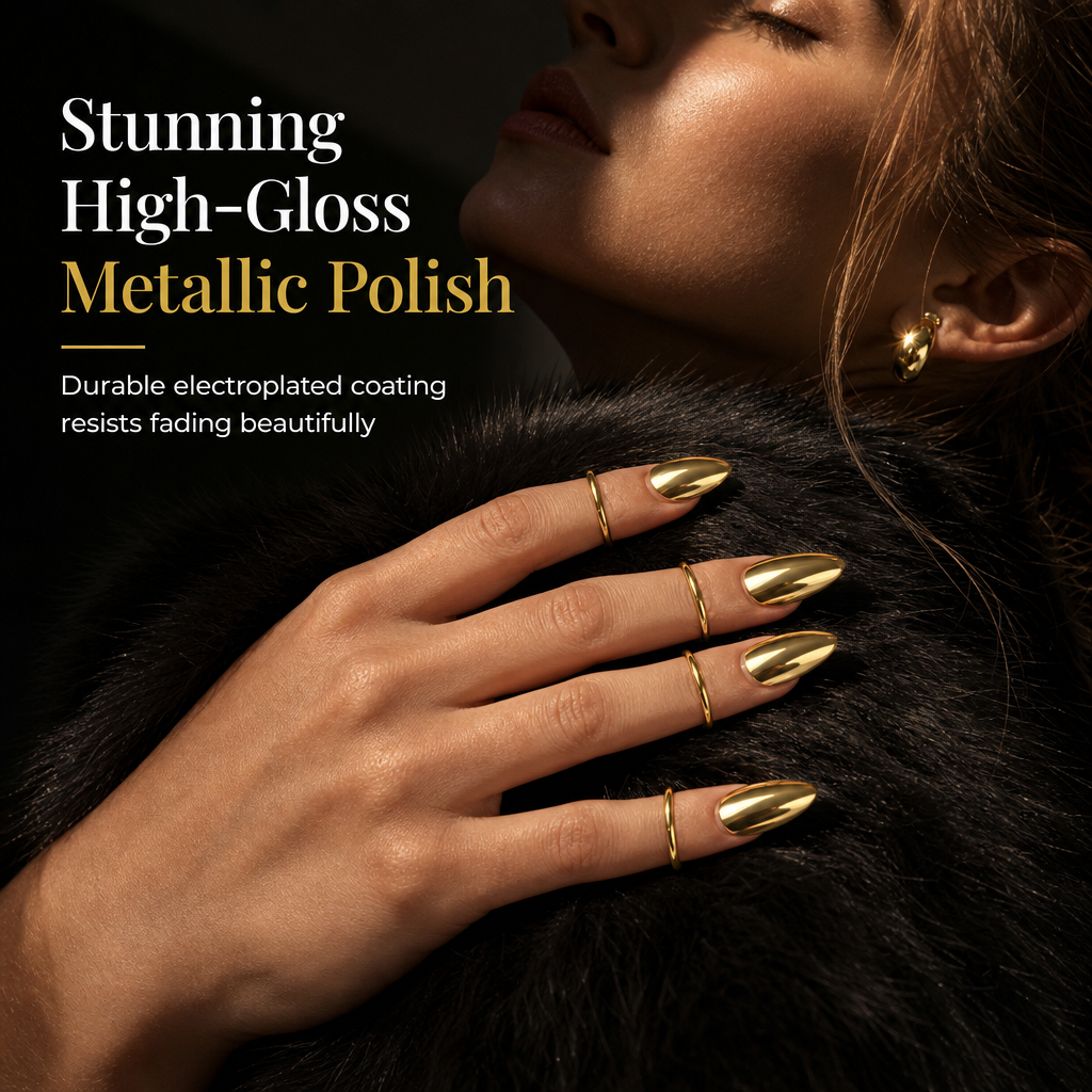 💎Exclusive jewelry💎Modeschmuck-Accessoire: Nagelring aus Metall für die Fingerspitzen