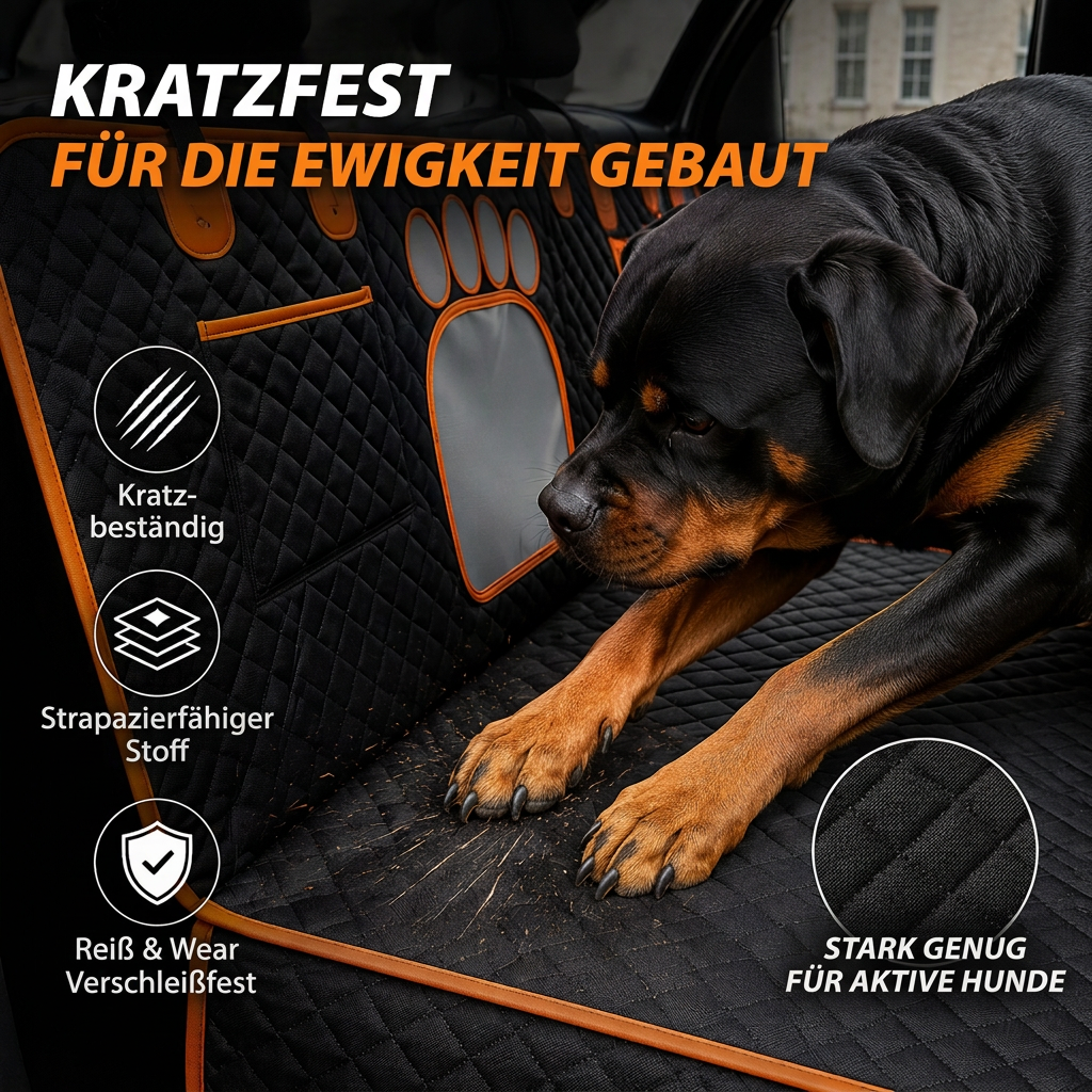 🐶 50 % RABATT! Wasserdichte Hunde-Autositzdecke für die Rückbank – Kratzfest, rutschfest & schmutzabweisend für entspannte Autofahrten