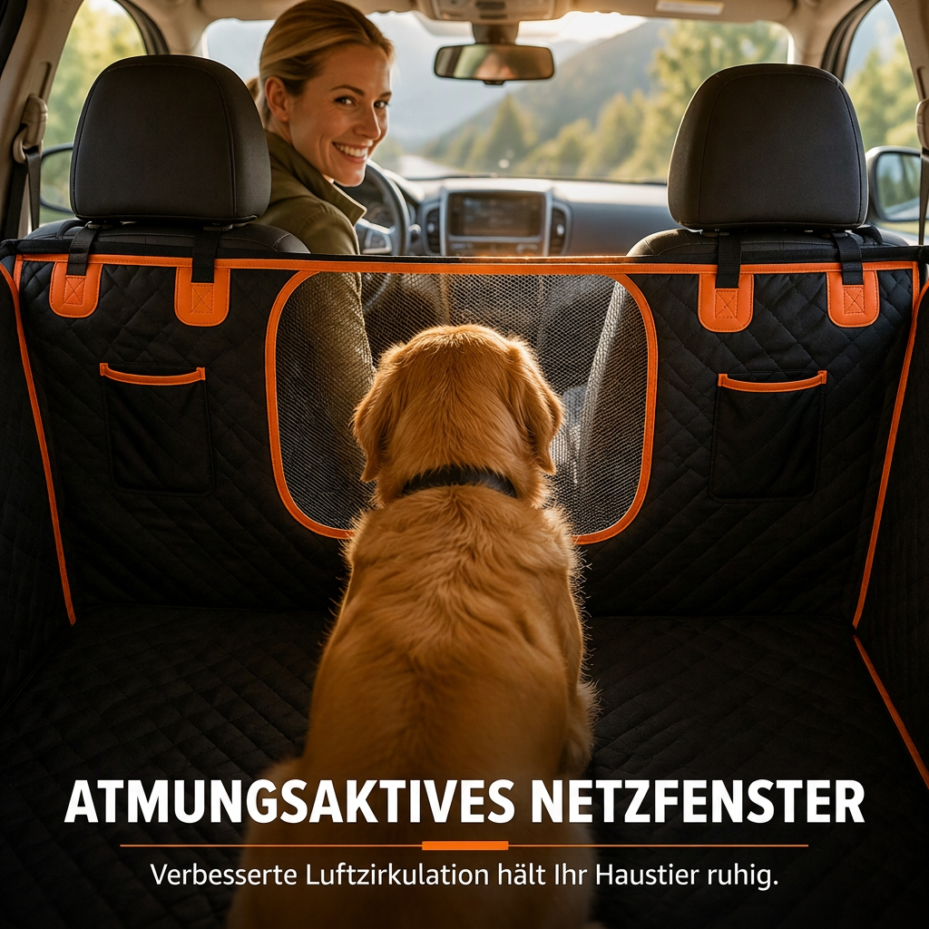 🐶 50 % RABATT! Wasserdichte Hunde-Autositzdecke für die Rückbank – Kratzfest, rutschfest & schmutzabweisend für entspannte Autofahrten