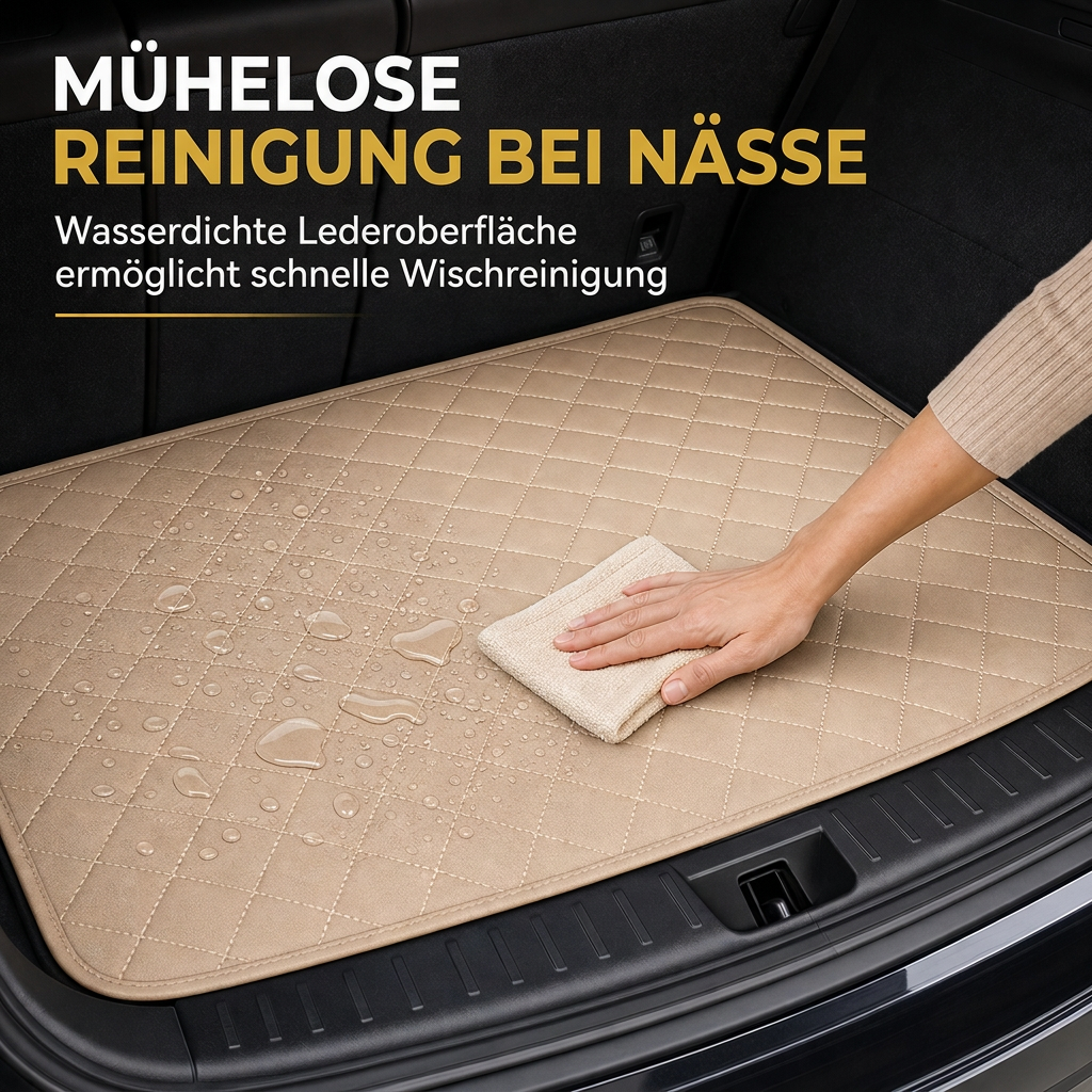 📢📢40% RABATT !!⏰Universelle Kofferraummatte aus PVC-Leder für Limousinen und SUVs, leicht zu reinigen, 100 x 70 cm