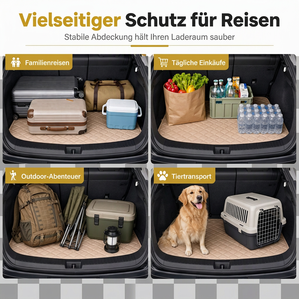 📢📢40% RABATT !!⏰Universelle Kofferraummatte aus PVC-Leder für Limousinen und SUVs, leicht zu reinigen, 100 x 70 cm