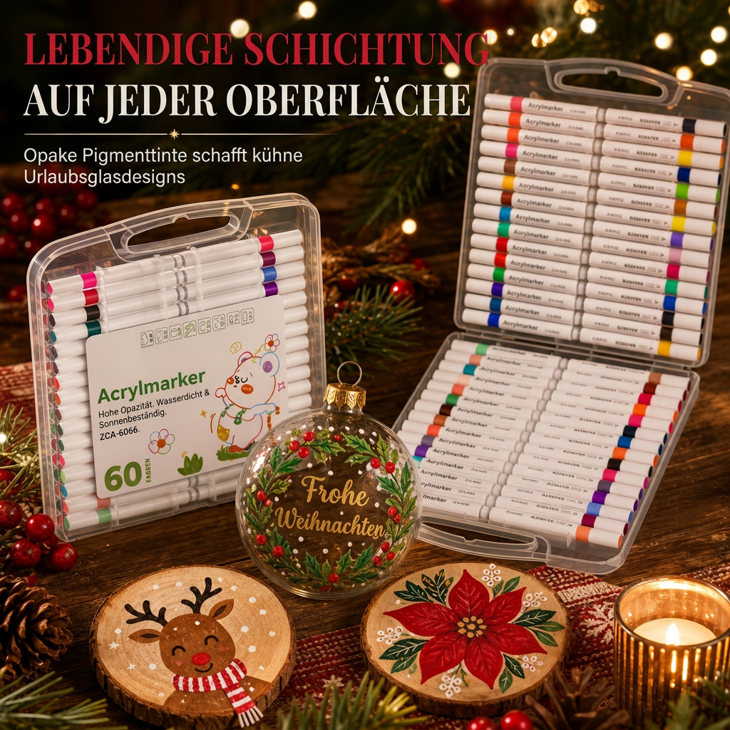 🎨Acrylmarker-Stift-Set mit Aufbewahrungsetui zum Zeichnen