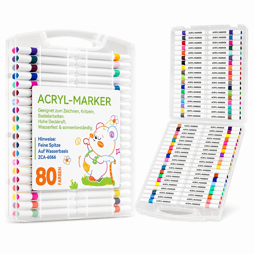 🎨Acrylmarker-Stift-Set mit Aufbewahrungsetui zum Zeichnen
