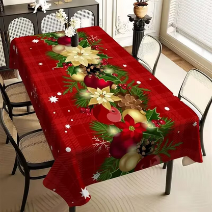 Wasserdichte rechteckige Weihnachts-Tischdecke
