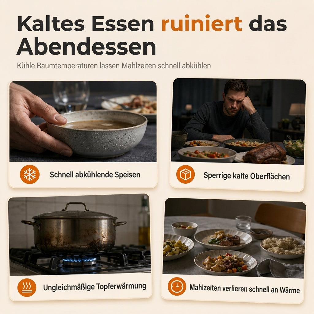 Faltbares Silikon-Warmhaltebrett für Speisen