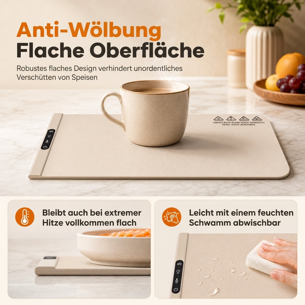 Faltbares Silikon-Warmhaltebrett für Speisen