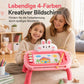 🎨 Magnetisches Zeichenbrett für Kinder – bunter, abwischbarer Zeichenblock mit Stift und 4 Stempeln