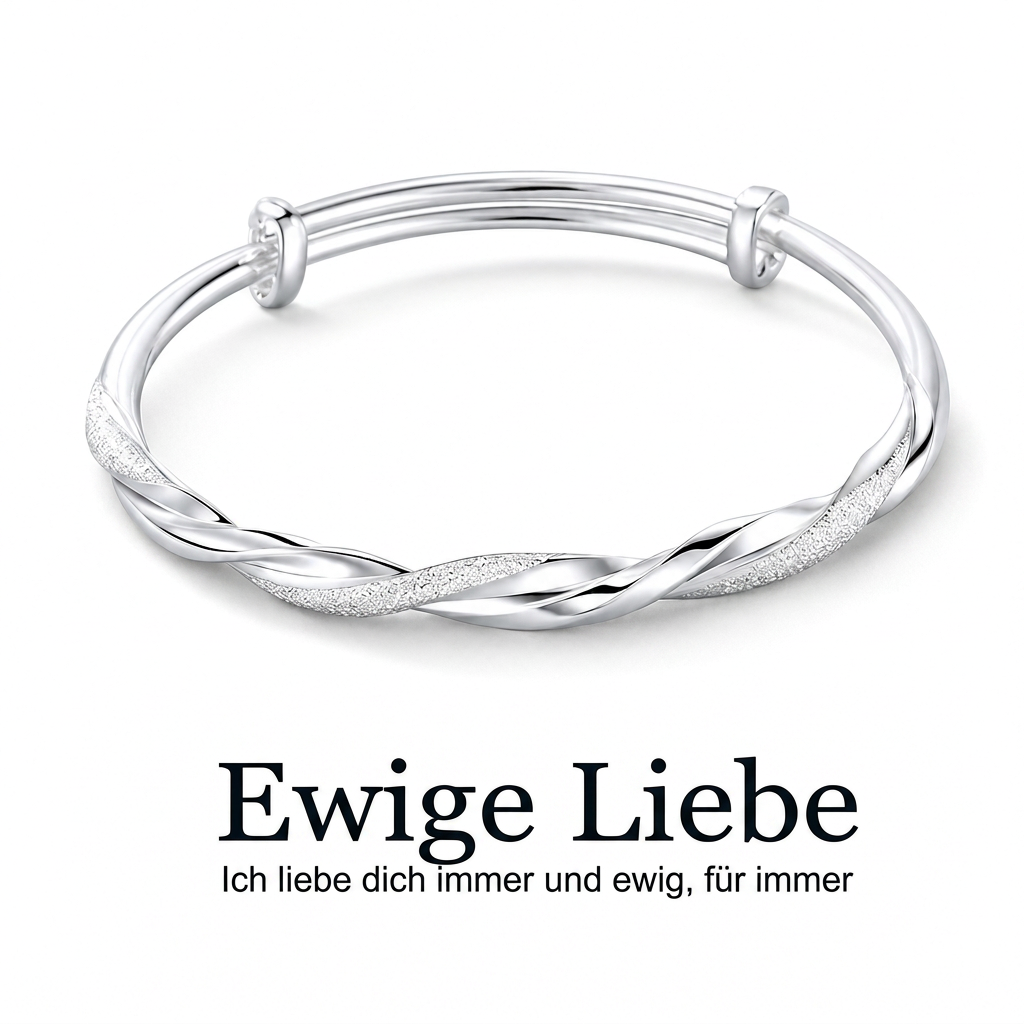 ♾️ 50% RABATT! ✨ Möbius-Armreif – Gleitverschluss & doppelt strukturierter Glanz ✨