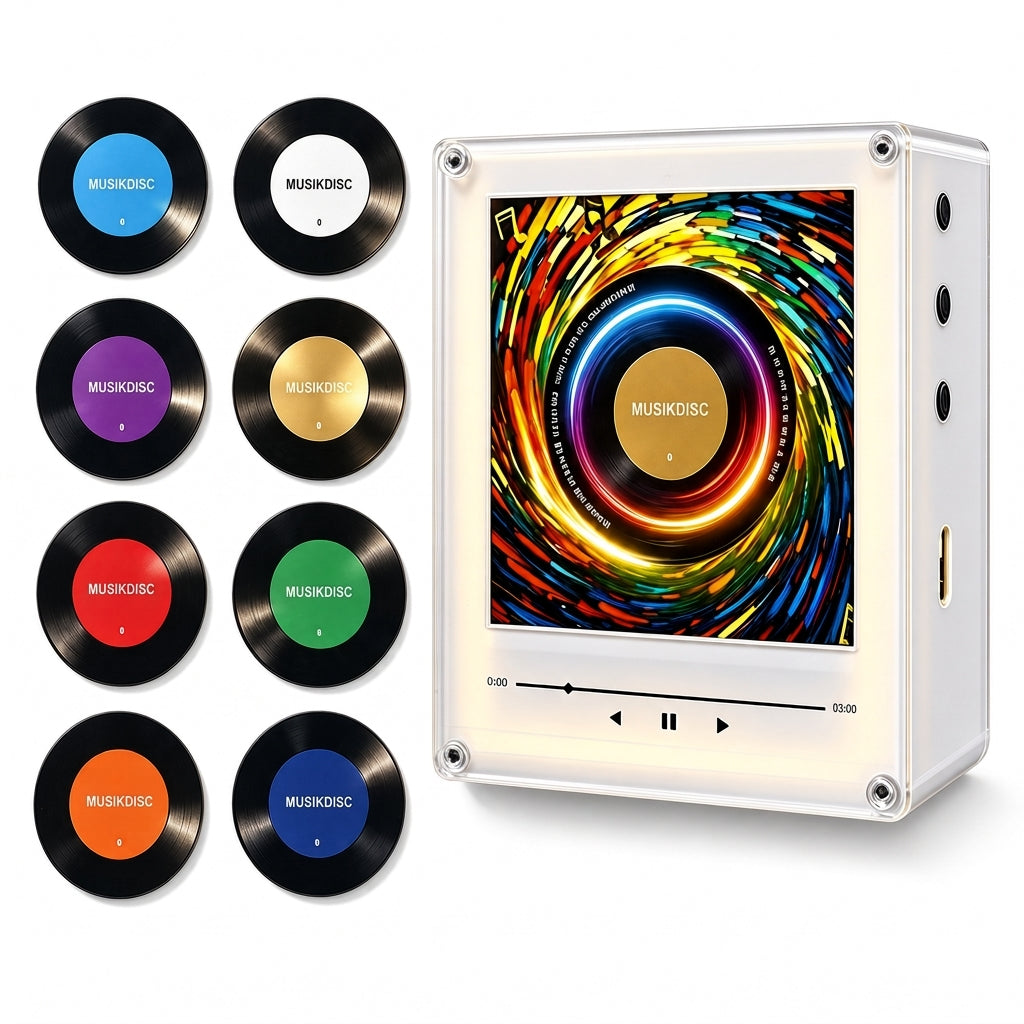 🎄Weihnachts-Schallplattenspieler-Kühlschrank Magnetische NFC-Musikbox Set🎶