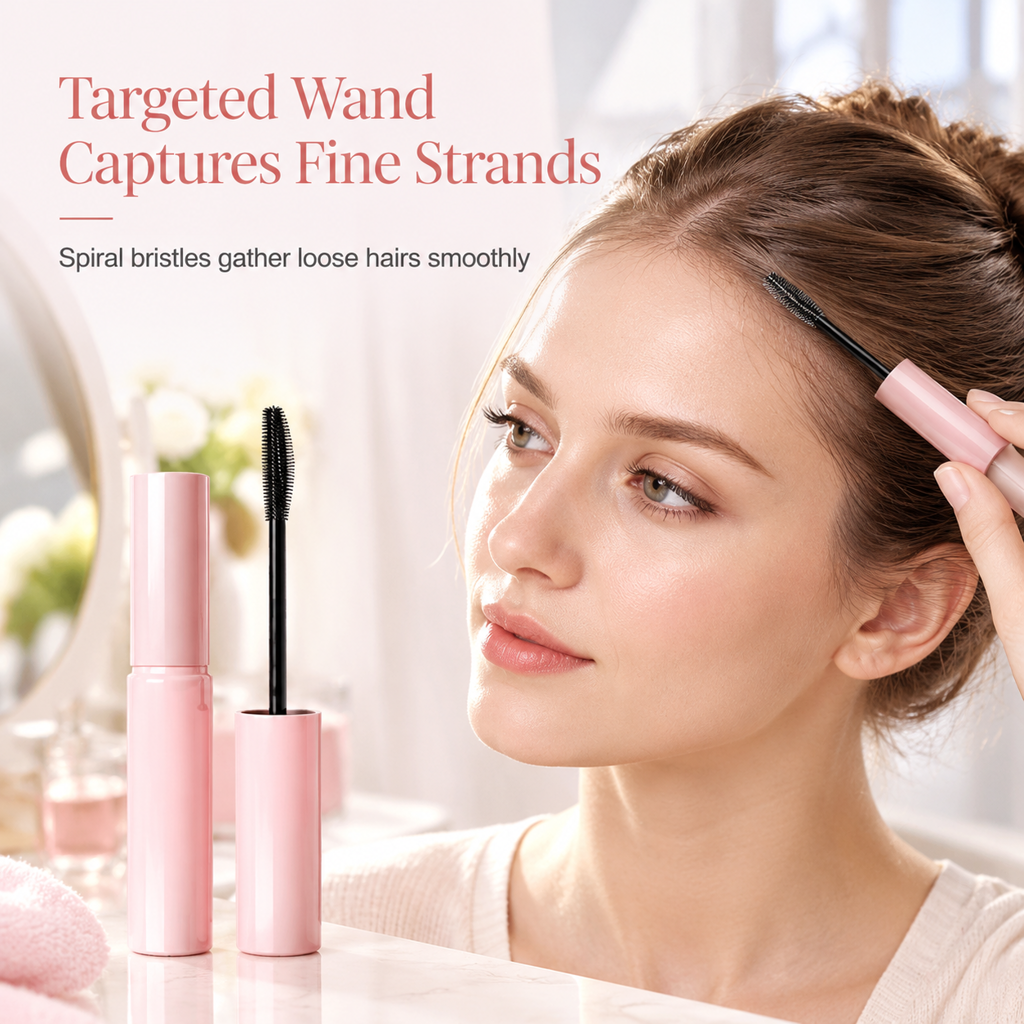 ✨ JETZT 50 % RABATT ✨TOP-DEAL! Hair Finishing Stick gegen fliegende Haare & Babyhaare – Transparentes Fixiergel mit Styling-Bürste, nicht fettend & langanhaltend