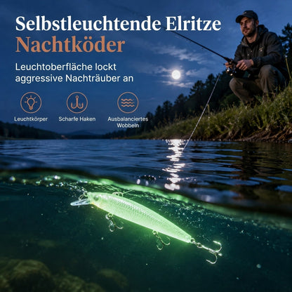 🎣 50% RABATT! 🌙 Leuchtender Minnow Hard Bait – 7cm, 8g & für Nachtfischen ✨