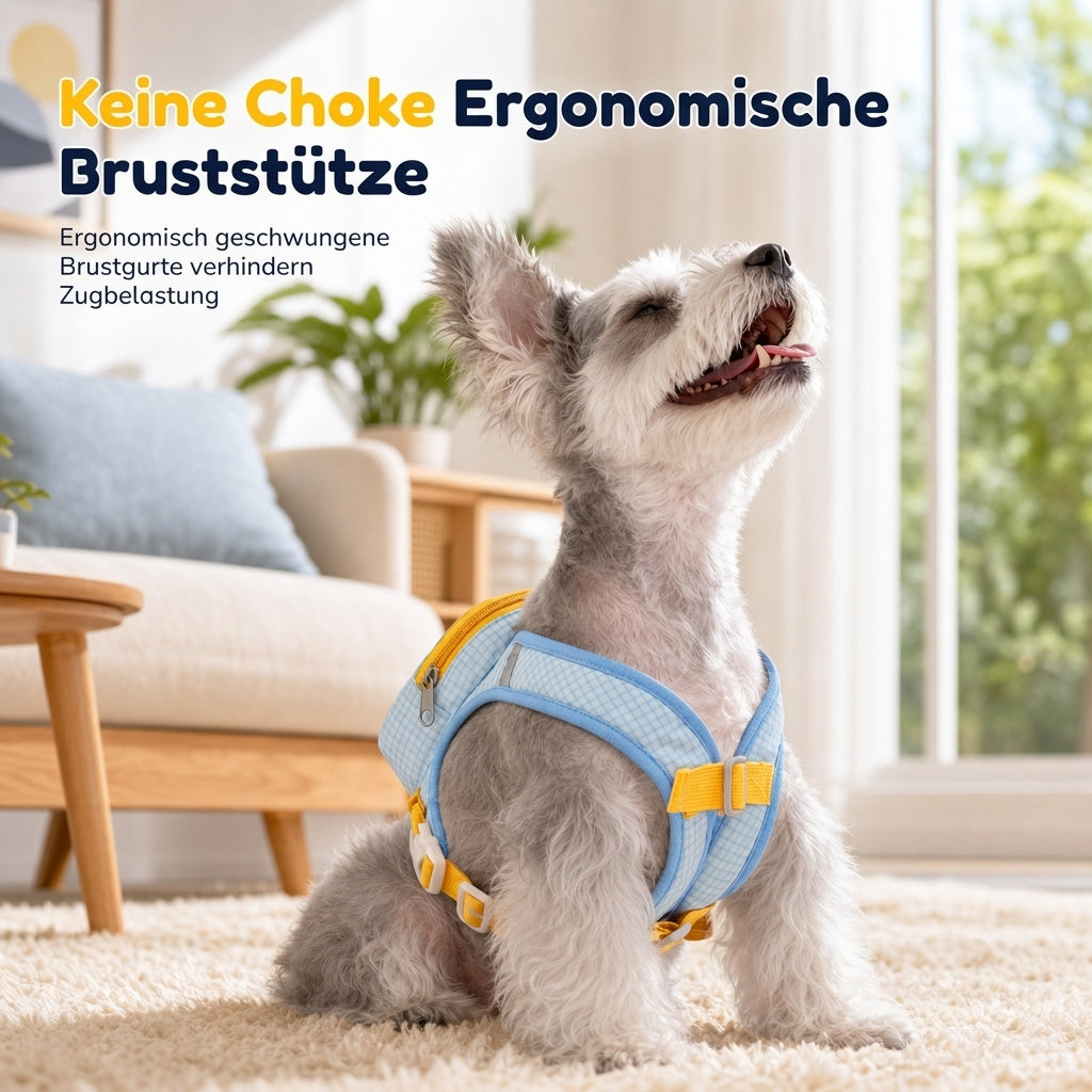 ⏳Zeitlich begrenztes Angebot⏳ 🐶 Geschirr mit Leine & Mini-Rucksack für kleine Hunde & Katzen – für Pudel, Bichon & Spitz, bequem & sicher