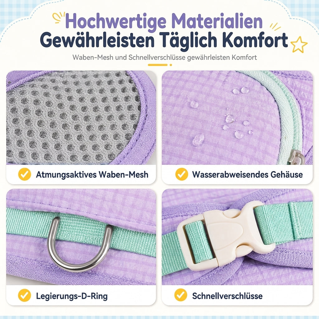 ⏳Zeitlich begrenztes Angebot⏳ 🐶 Geschirr mit Leine & Mini-Rucksack für kleine Hunde & Katzen – für Pudel, Bichon & Spitz, bequem & sicher