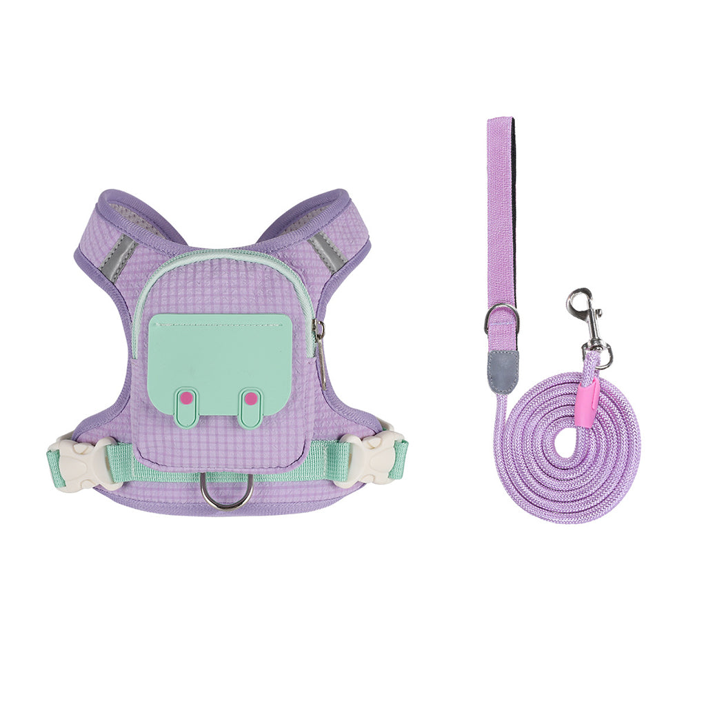 ⏳Zeitlich begrenztes Angebot⏳ 🐶 Geschirr mit Leine & Mini-Rucksack für kleine Hunde & Katzen – für Pudel, Bichon & Spitz, bequem & sicher