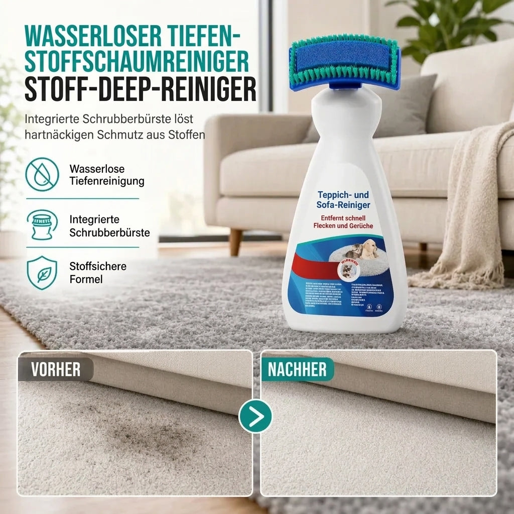 🎉🔥MEHR ALS 50.000 VERKAUFTE EXEMPLARE🌟🧼Wasserfreier Reiniger mit Bürstenschaum, entfernt Flecken sofort🧽