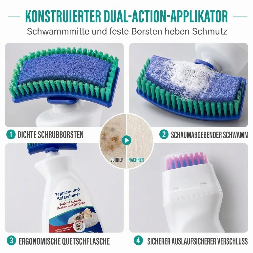 🎉🔥MEHR ALS 50.000 VERKAUFTE EXEMPLARE🌟🧼Wasserfreier Reiniger mit Bürstenschaum, entfernt Flecken sofort🧽