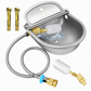 ⏳ Kun for en kort tid – 50 % RABATT ⏰Automatische Tränkeschale aus 304-Edelstahl mit Schwimmer und Ablaufloch für Rinder, Pferde, Schafe und Hunde