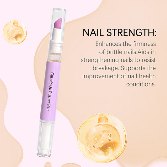 🌸 Buy 1 Get Free 1 🌸 Cuticle Oil Pusher Pen – 2-in-1 tip, nourishing & travel-friendly ✨