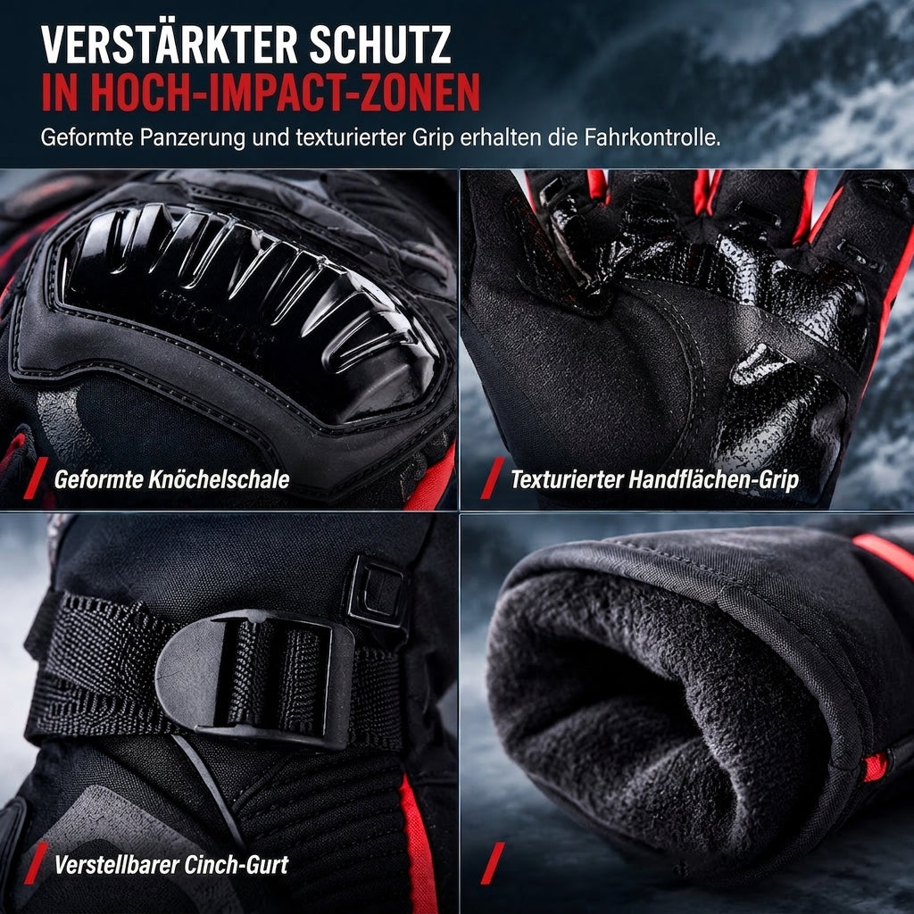 📢📢50% RABATT !!⏰Winter Motorradhandschuhe mit wasserdichtem und winddichtem Schutz