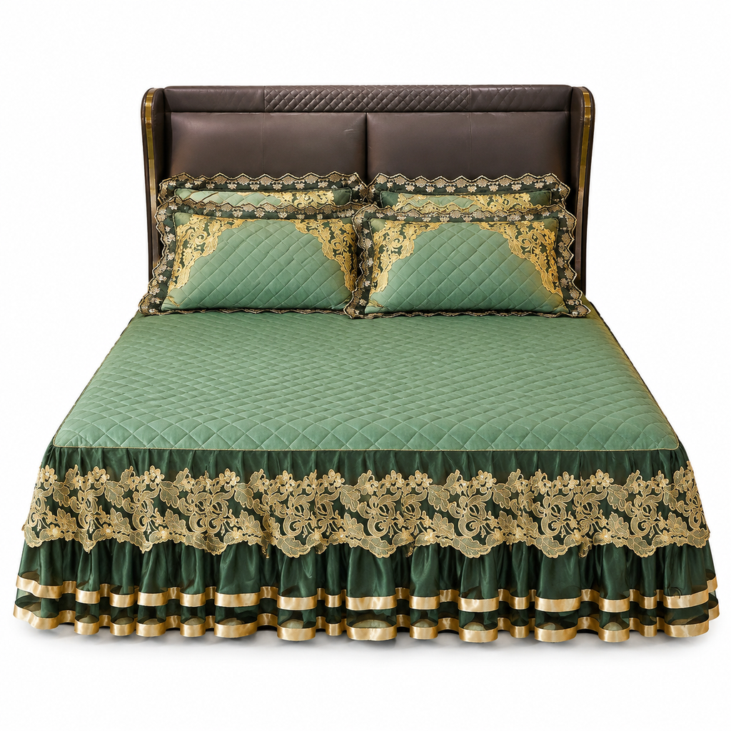 ❄️ Winter-Sonderangebot vorab 🎀 | Stretch-Spannbettlaken aus Samt mit Spitzenbesatz und rutschfester Konstruktion – weich, hautfreundlich, ideal für die kalte Jahreszeit 🛏️✨