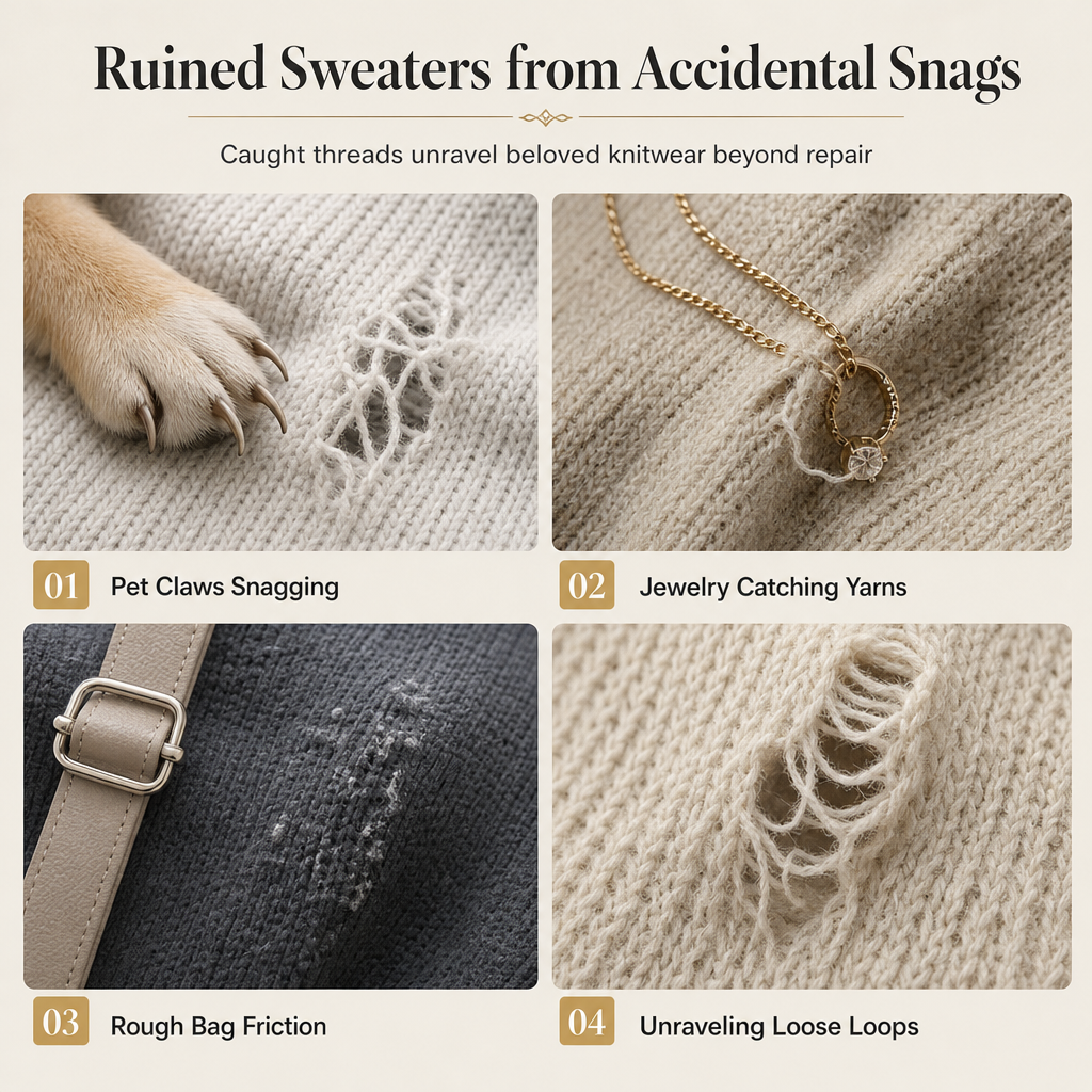 ⏳Zeitlich begrenztes Angebot⏳ Reparieren Sie beschädigte Strickwaren im Handumdrehen! 25-teiliges Set gerändelter Reparaturnadeln