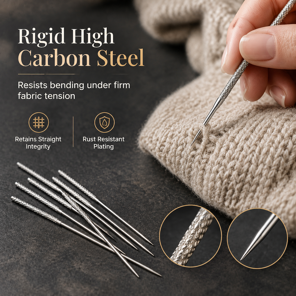 ⏳Zeitlich begrenztes Angebot⏳ Reparieren Sie beschädigte Strickwaren im Handumdrehen! 25-teiliges Set gerändelter Reparaturnadeln
