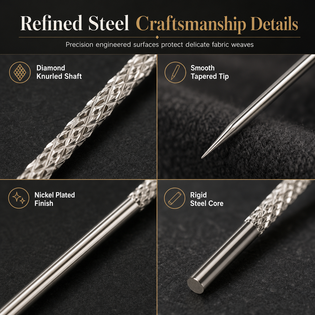 ⏳Zeitlich begrenztes Angebot⏳ Reparieren Sie beschädigte Strickwaren im Handumdrehen! 25-teiliges Set gerändelter Reparaturnadeln