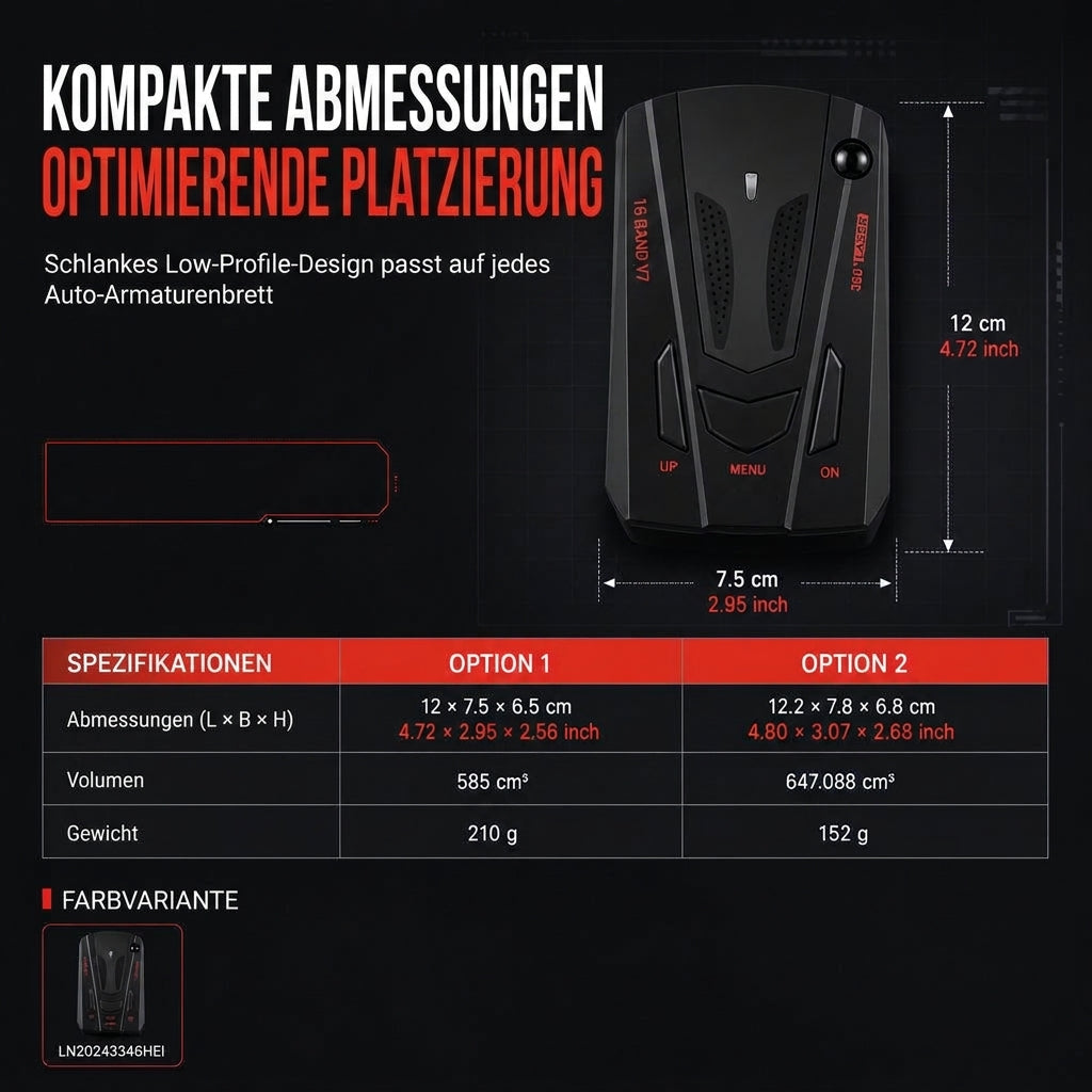 🚗 JETZT 50% RABATT! 📡 Auto-Radarwarngerät – 360°-Scan, intelligente Fehlalarmfilterung & hitzebeständig – Plug & Play für den täglichen Pendelverkehr 🛡️