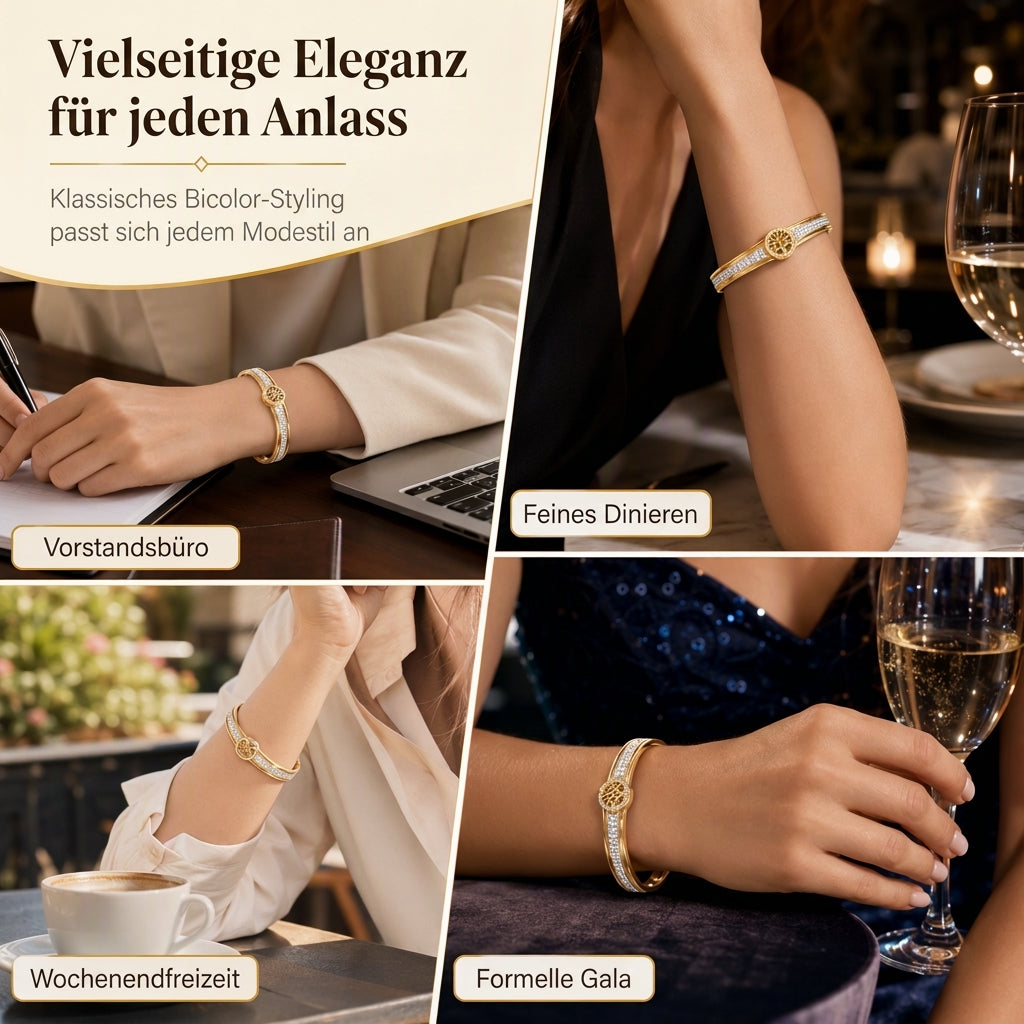 🌸 JETZT 50% RABATT! 🌸 Edelstahlarmband mit "Tree of Life"-Motiv – Eleganter und funkelnder Schmuck🌳✨💎