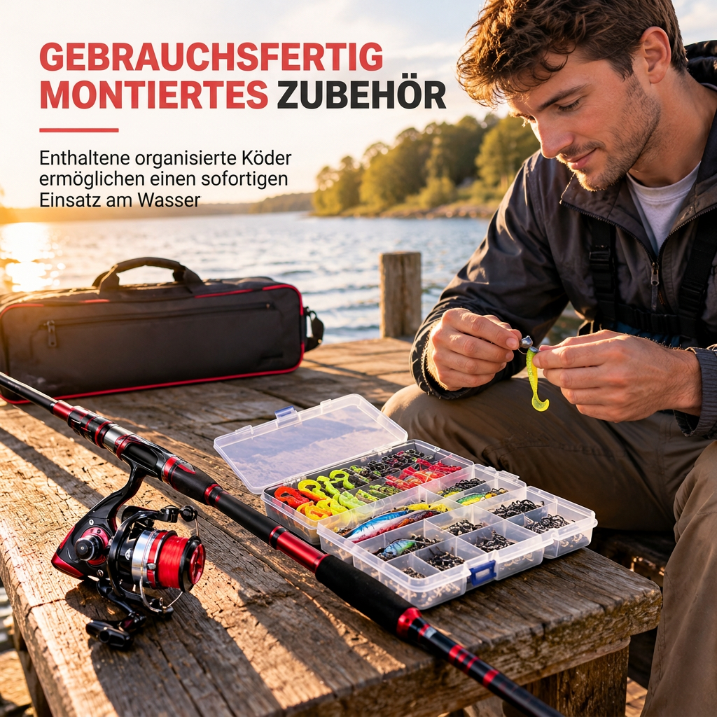 🎣 Begrenzte Zeit 50% Rabatt 🌙 4-teiliges Glasfaser-Meerangelrute zum Weitwurf von Ködern