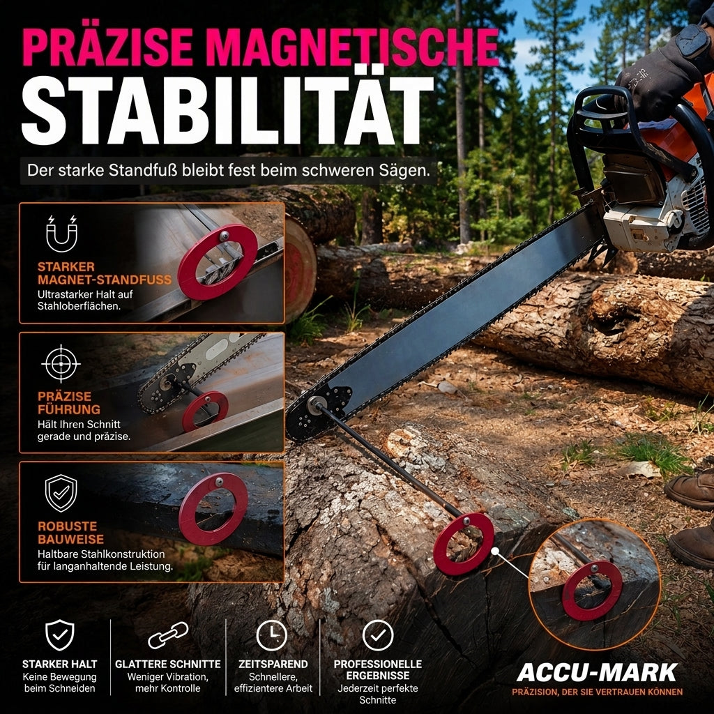 Kettensägen-Anriss- und Ausrichtungswerkzeug für Holzschnitt