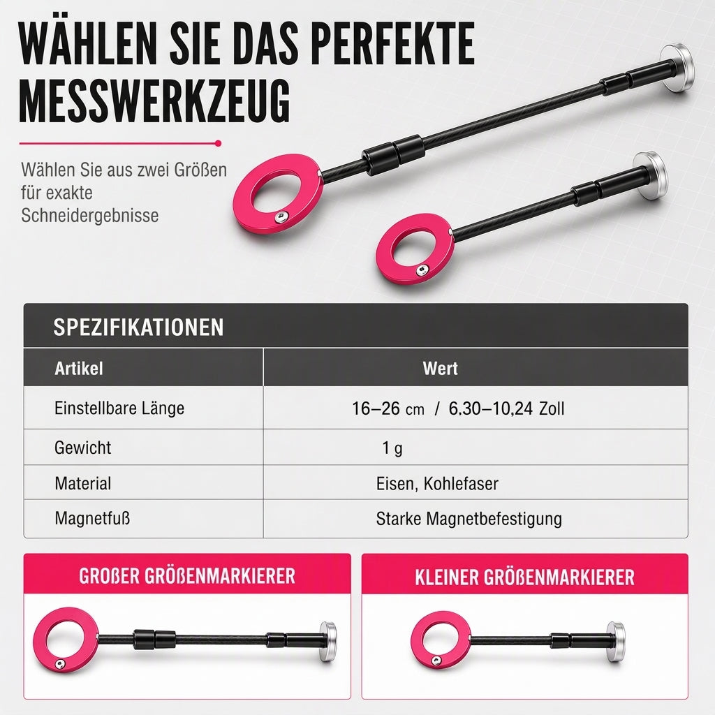 Kettensägen-Anriss- und Ausrichtungswerkzeug für Holzschnitt