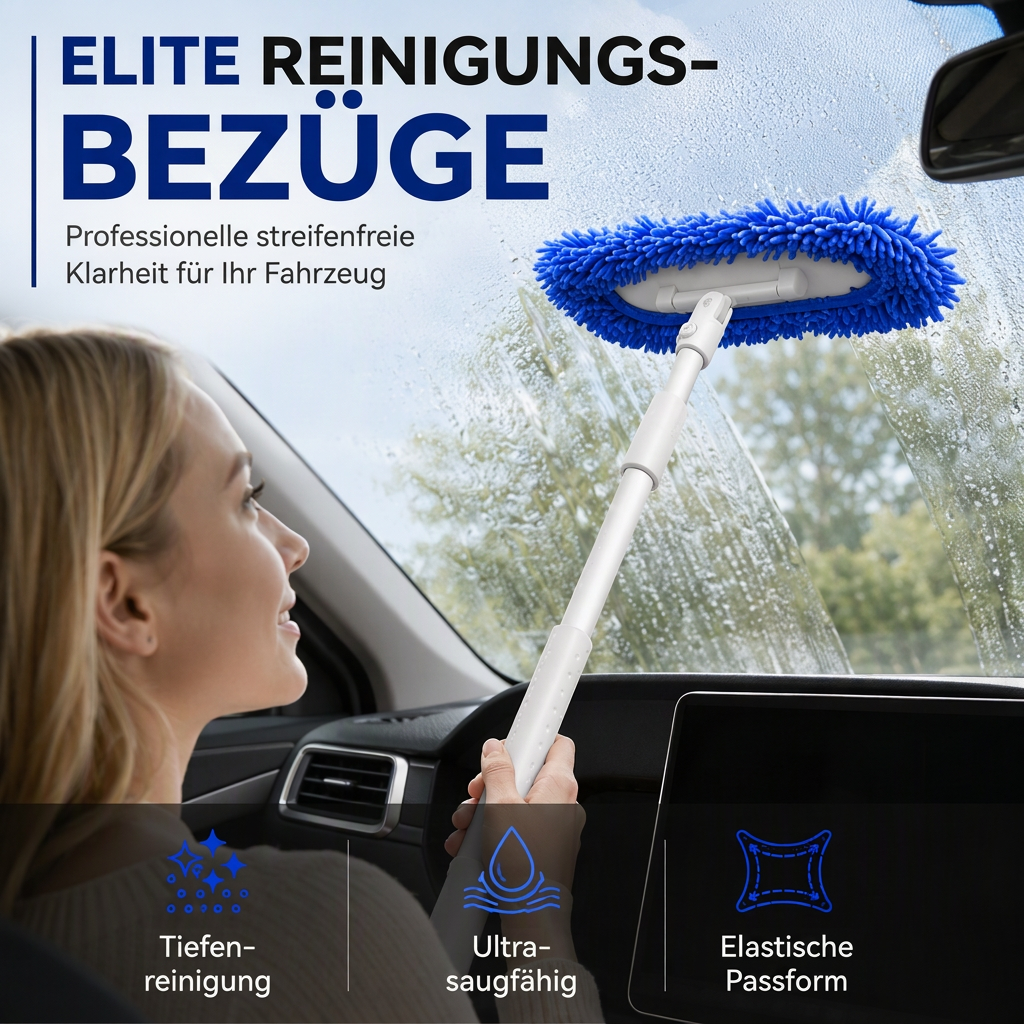 Ausziehbares Scheibenreinigungsgerät für die Windschutzscheibe