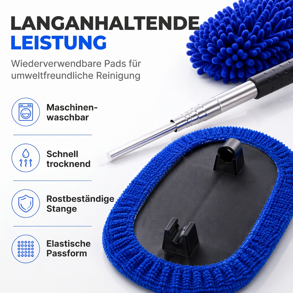 Ausziehbares Scheibenreinigungsgerät für die Windschutzscheibe