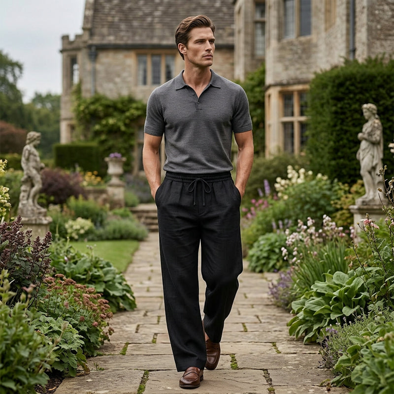 👖 50% RABATT! 🔥 Lässige, Lockere Hose mit Geradem Bein für Herren – Bequem, Vielseitig & Perfekt für Den Alltag 🏠