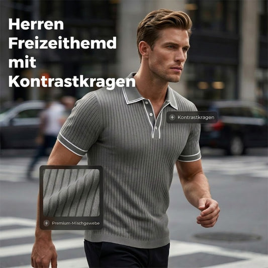 👕 50% RABATT! 🌞 Lässiges Sommer-Polohemd mit Kurzen Ärmeln – Atmungsaktive Baumwolle, Moderne Passform & Ideal Für Freizeit & Arbeit 💼