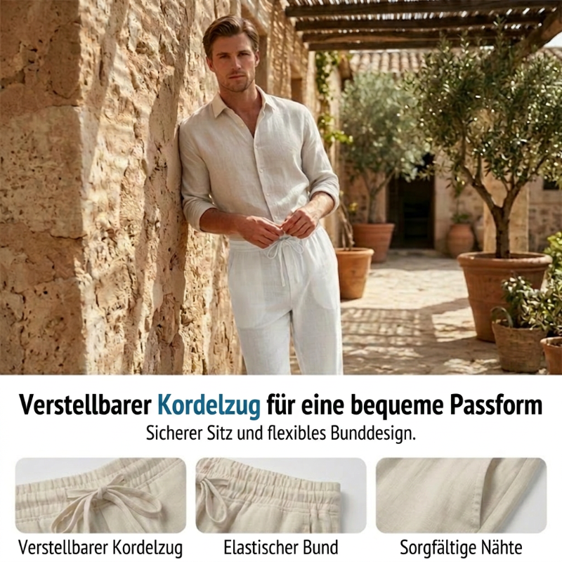 👖 50% RABATT! 🔥 Lässige, Lockere Hose mit Geradem Bein für Herren – Bequem, Vielseitig & Perfekt für Den Alltag 🏠