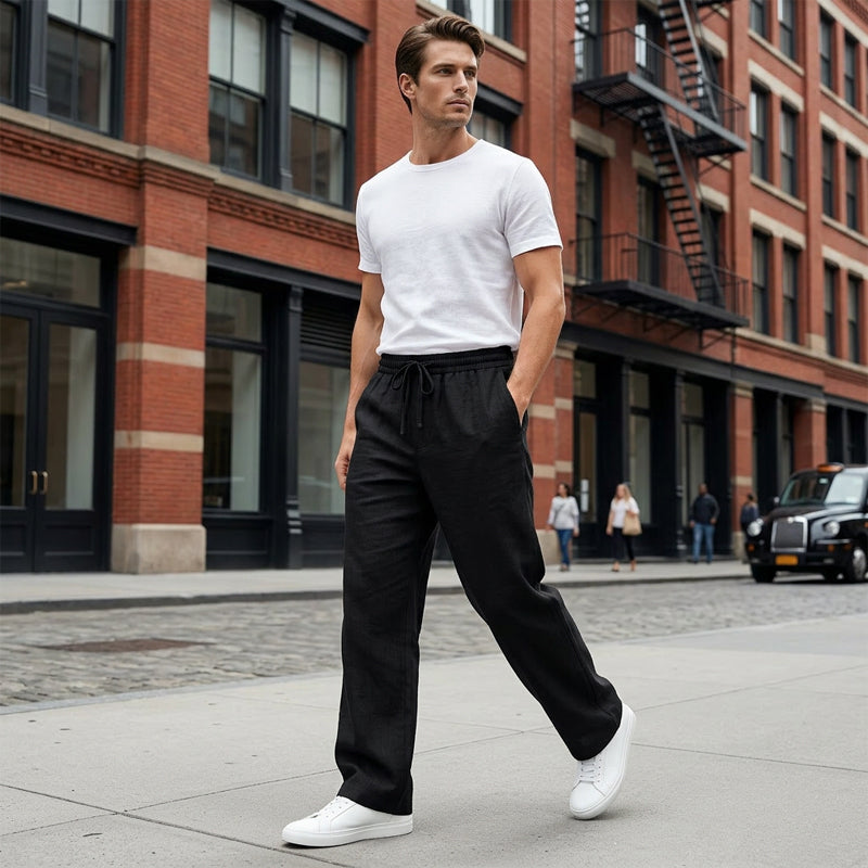 👖 50% RABATT! 🔥 Lässige, Lockere Hose mit Geradem Bein für Herren – Bequem, Vielseitig & Perfekt für Den Alltag 🏠