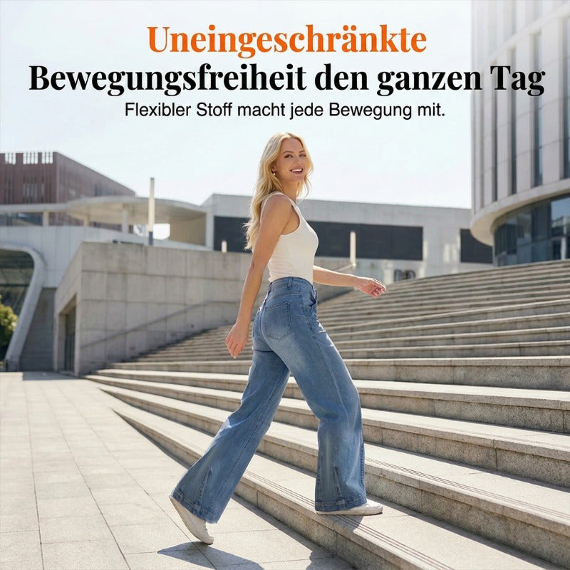 🌟 Weite Jeansshorts für Damen mit hoher Taille – Beinverlängernd & Vintage-Waschung – Lässige, verkürzte Hose – perfekt für den Sommer, den Strand oder einen freien Tag 👒
